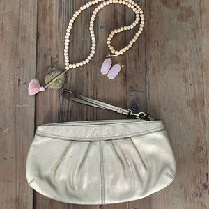 Gold Coach handbag